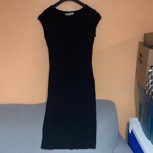 Velvet Torch Classic Black Midi Dress